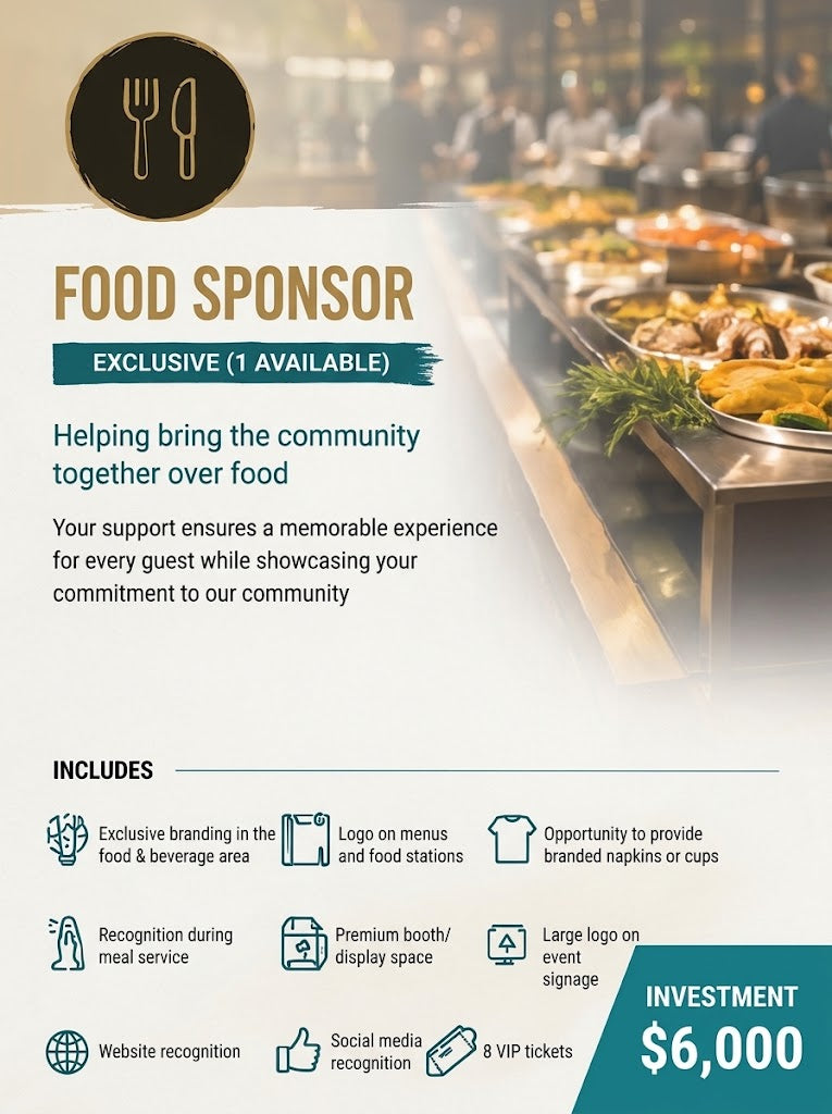 Food Sponsor (Exclusive Only 1 Available)