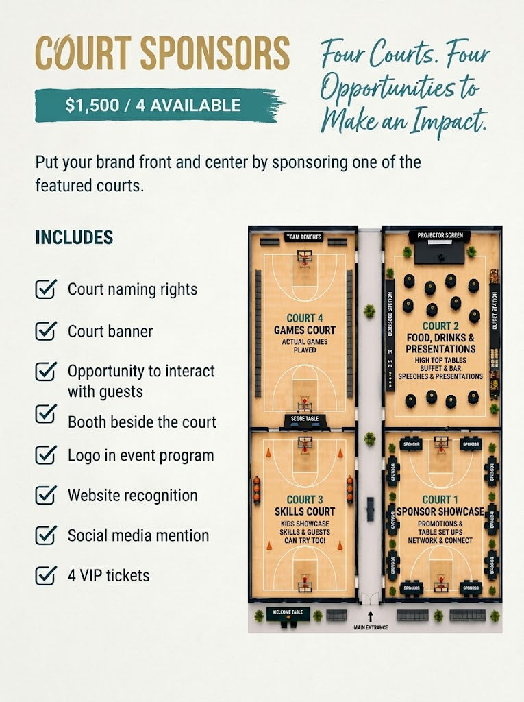 Court Sponsor (Four Available)