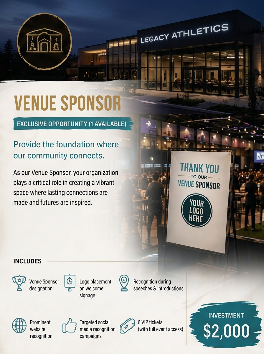 Venue Sponsor (Exclusive Only 1 Available)